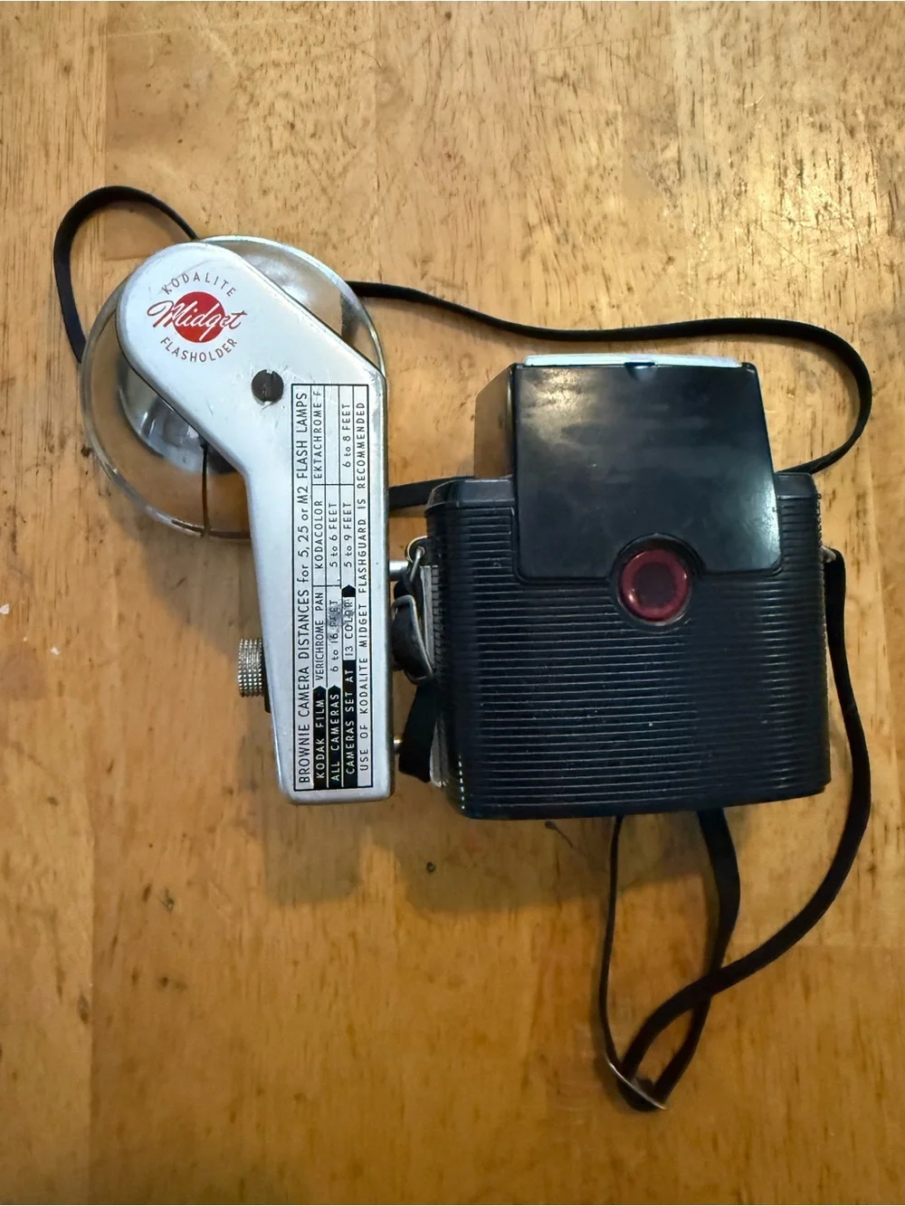 Starflex Vintage Twin-Lens Flash Camera body Black and Silver retro decor prop